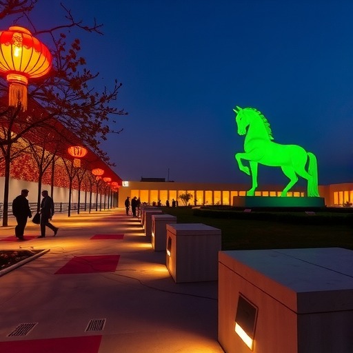 甘肃省博物馆夜游活动启幕 文创绿马IP点亮文化体验 甘肃省博物馆夜游活动启幕 文创绿马IP点亮文化体验
