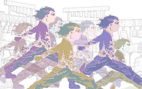 苏新平版画《弄潮er》亮相广州白云机场
