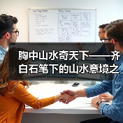 胸中山水奇天下——齐白石笔下的山水意境之二(图1) 胸中山水奇天下——齐白石笔下的山水意境之二(图1)