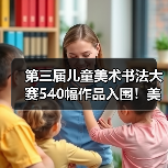 第三届儿童美术书法大赛540幅作品入围!美育价值如何体现?(图3) 第三届儿童美术书法大赛540幅作品入围!美育价值如何体现?(图3)